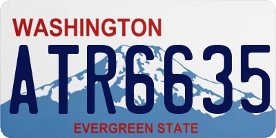 WA license plate ATR6635