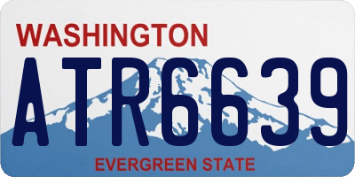 WA license plate ATR6639