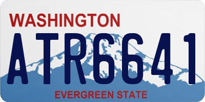 WA license plate ATR6641