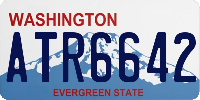 WA license plate ATR6642