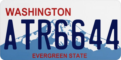 WA license plate ATR6644