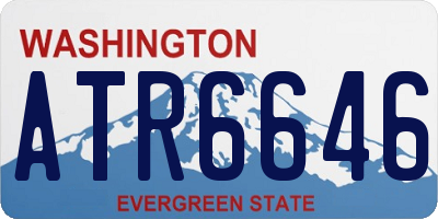 WA license plate ATR6646