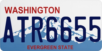 WA license plate ATR6655