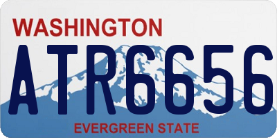 WA license plate ATR6656
