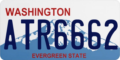 WA license plate ATR6662