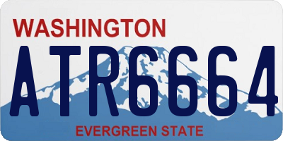 WA license plate ATR6664