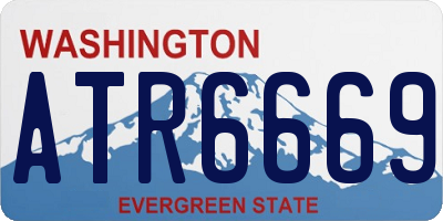 WA license plate ATR6669