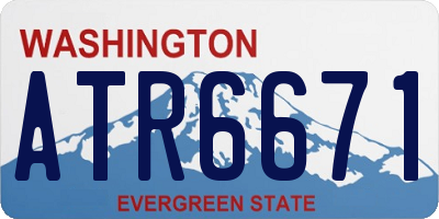 WA license plate ATR6671