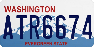 WA license plate ATR6674