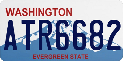 WA license plate ATR6682