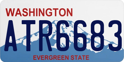 WA license plate ATR6683