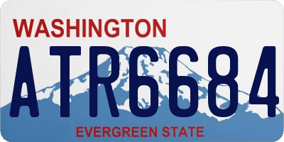 WA license plate ATR6684
