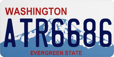 WA license plate ATR6686