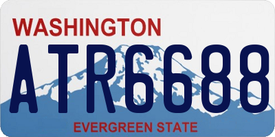 WA license plate ATR6688