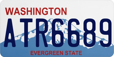 WA license plate ATR6689
