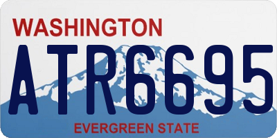 WA license plate ATR6695