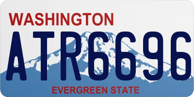 WA license plate ATR6696