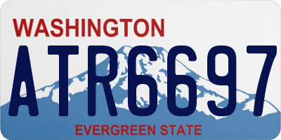 WA license plate ATR6697
