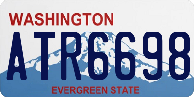 WA license plate ATR6698