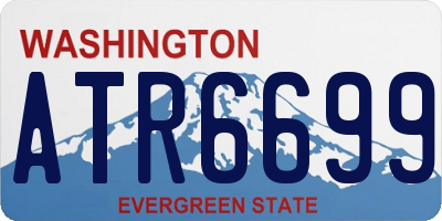 WA license plate ATR6699