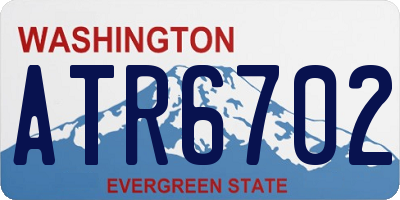 WA license plate ATR6702