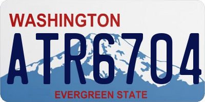 WA license plate ATR6704