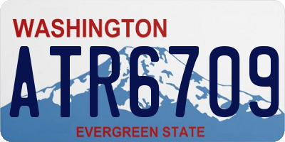 WA license plate ATR6709