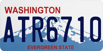 WA license plate ATR6710