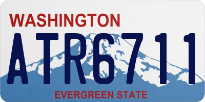 WA license plate ATR6711