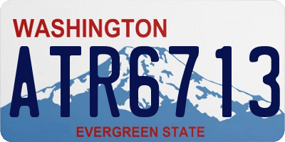 WA license plate ATR6713