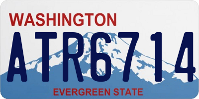 WA license plate ATR6714