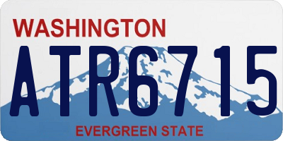 WA license plate ATR6715