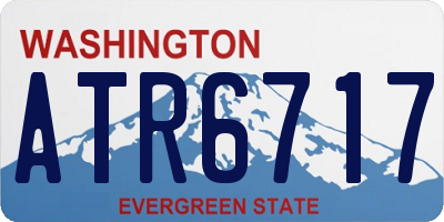 WA license plate ATR6717