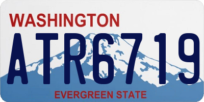 WA license plate ATR6719