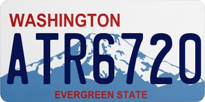 WA license plate ATR6720