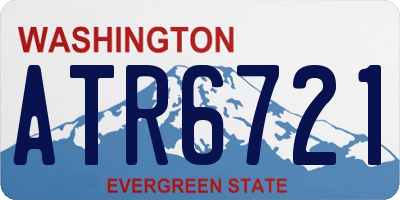 WA license plate ATR6721