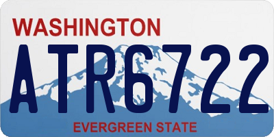 WA license plate ATR6722