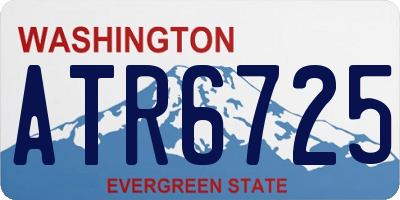 WA license plate ATR6725