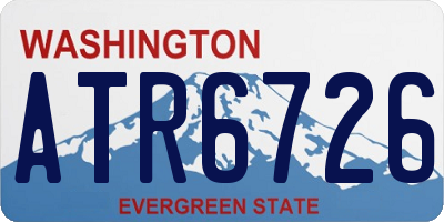 WA license plate ATR6726
