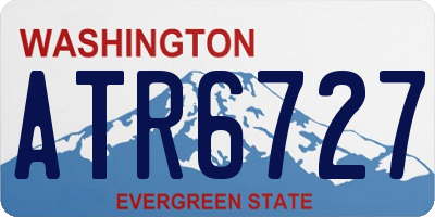 WA license plate ATR6727