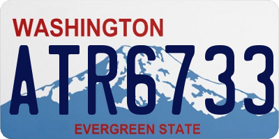 WA license plate ATR6733