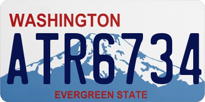 WA license plate ATR6734
