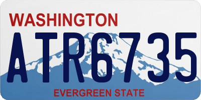 WA license plate ATR6735