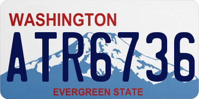 WA license plate ATR6736