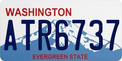 WA license plate ATR6737