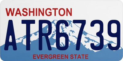 WA license plate ATR6739