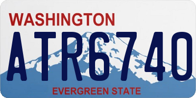 WA license plate ATR6740