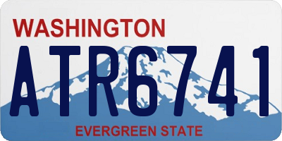 WA license plate ATR6741