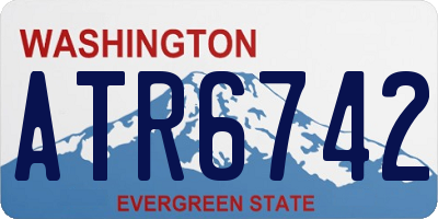 WA license plate ATR6742