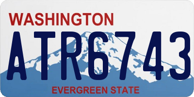 WA license plate ATR6743
